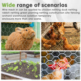HOSTIC 6FTx150FT Chicken Wire Netting 2IN Galvanized Wire Mesh Hexagonal for Poultry Garden Fencing Barrier