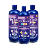 Dr Teal's Kids 3-in-1 Sleep Bubble Bath, Body Wash & Shampoo with Melatonin & Essential Oil, Lavender Scent, 20 fl oz (Pack of 3)
