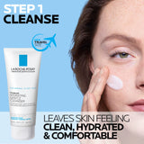 La Roche Posay Toleraine Skin Care Set, Double Repair Face Moisturizer 100ml & Hydrating Gentle Cleanser 50ml, Oil Free Moisturizer & Face Wash