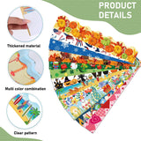 Geyee 360 Pcs Halloween Bulletin Board Borders Decorations Fall Thanksgiving Christmas Holiday Spring Easter Valentine Classroom Borders Bulletin Board Trim for Classroom School, 12 Design(Stylish)