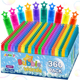 240 Pcs Mini Bubble Wands in 6 Colors, Bulk Party Favors for Kids, Themed Birthday, Christmas, New Year, Valentine, Carnival, School Classroom Prizes for Boys & Girls, Ideal Goodies Bags Stuffers