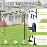 RUCOIN 25MM Thickened Garden Arch Trellis – 157"(L) x 105"(H) Arbor