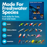 Colitt Fishing Advent Calendar 2026, 24 Real Fishing Lures & Tackle Gift