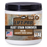 CAF Lift Pro Rust Stain Remover Concentrate for Concrete, Pavers, Brick, Tile and Grout, Outdoor Natural Cleaner Powder Makes 1 Gallon, No Scrub Rust Remover for Driveway, Patio and Asphalt Surfaces