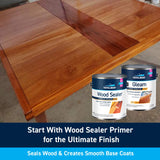TotalBoat Gleam Marine Spar Varnish, Gloss and Satin Polyurethane Finish for Wood, Boats and Outdoor Furniture (Satin Low-Sheen Quart)