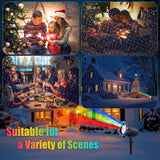 Waterproof Firefly Laser Projector Lights Outdoor,12 Effect Moving RGB Lights Show Laser Projection with RF Remote and Timer for Wedding Halloween Christmas Holiday Party Patio Garden Landscape Decor