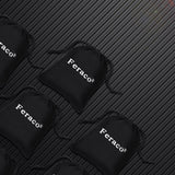 Feraco Mens Bikers Bracelet Stainless Steel Motorcycle Bike Chain Bracelets 8.4 Inch, Black&Silver