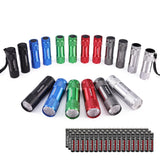 EverBrite 18-Pack Mini LED Flashlight Set - Portable Flashlights Ideal for Hurricane Supplies Camping, Night Reading, Cycling, BBQ, Party, Backpacking - Includes Lanyard & 54 x AAA Batteries