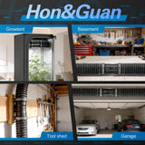 Hon&Guan 6 Inch Inline Booster Duct Fan with Speed Controller - 345 CFM Airflow with 19.2W Ultra-Low Power and Low Noise