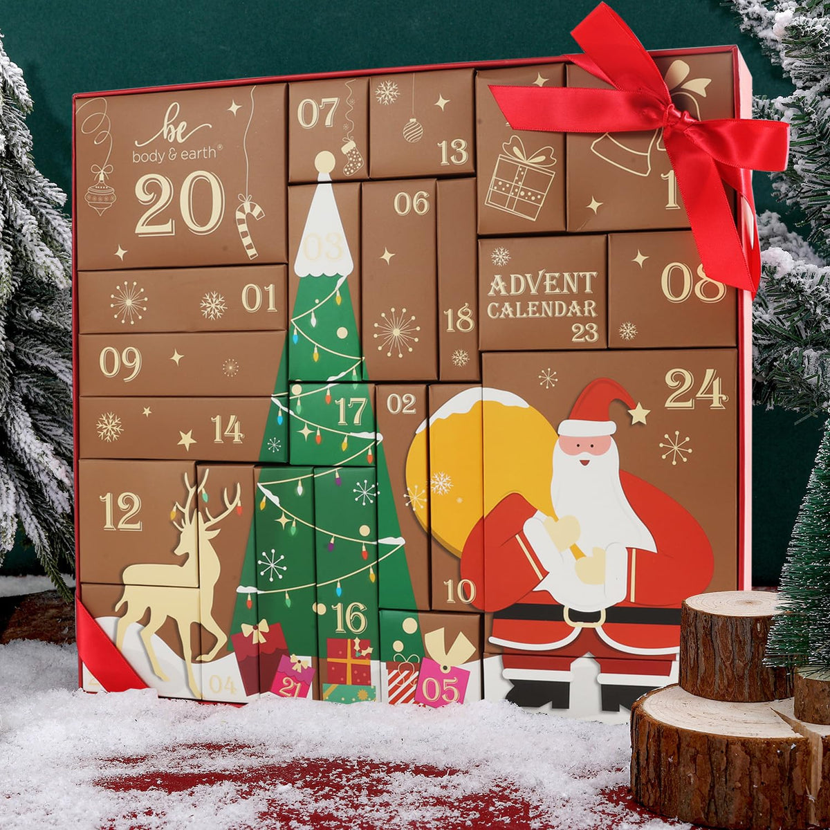 Advent Calendar 2026 BODY & EARTH Gifts for Women Christmas 24 Days of Beauty Countdown Calendar 24 PCS 2026 Skincare Advent Calendar for Adults
