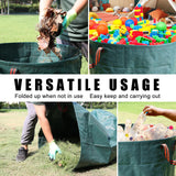 72 Gallon 3 Pack Reusable Yard Waste Bags for Lawn & Garden