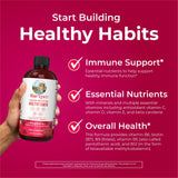 MaryRuth Organics Morning Multivitamin for Women, Men & Kids | Liquid | Vitamin A C D E B6 B12 Biotin Zinc | Beauty | Vegan | Non-GMO | Gluten Free | 15 Servings
