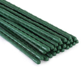 Xiny Tool Garden Stakes, 25 Pack Steel Plant Garden Tomato Stakes with Plastic Coat for Climbing Plants (25 Pack 58 Inch)