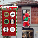TwoBees 6FT Christmas Inflatables Outdoor Decorations Joy Hanging Santa Claus Gift Bag, Very Bright LED Lights Blow Up Giant Christmas Decor for Indoor Yard Outside Fall Vacation Holiday Party Lawn