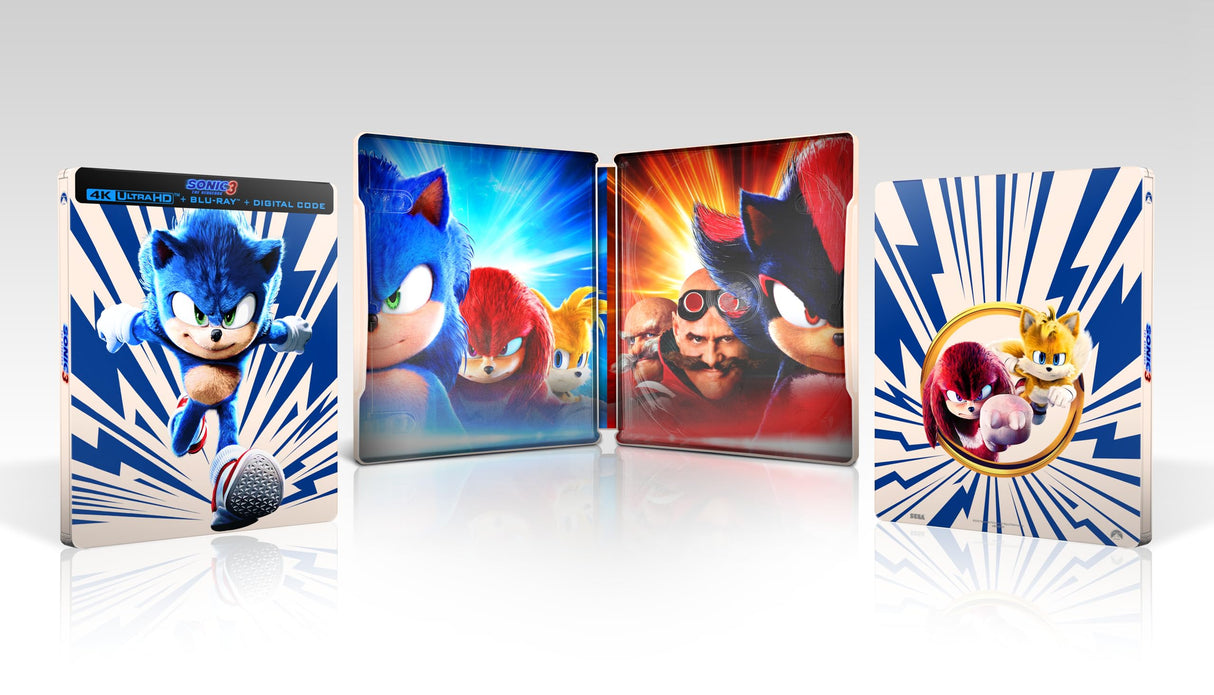 Sonic The Hedgehog 3 [4K Steelbook + Blu-Ray + Digital Copy] [4K UHD]