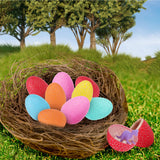 12 Dinosaur Eggs Toys, Surprise Pack with 12 Unique Dinosaur Figures,Goodie Bag Stuffers,Pinata fillers, Easter Eggs dongcoh,Carnival Prizes Treasure Box Christmas Stocking Stuffers Treasure Box