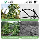 DoCred Garden Arch Trellis, 87''H x 75''L Metal Trellis for Climbing Plants