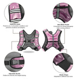 ZUETK Weighted Vest, 6lb/8lb/12lb/16lb Weight Vest with Reflective Stripe, Weighted Vest for Men Women Workout Equipment for Strength Training, Running, Jogging, Fitness, Weight Loss