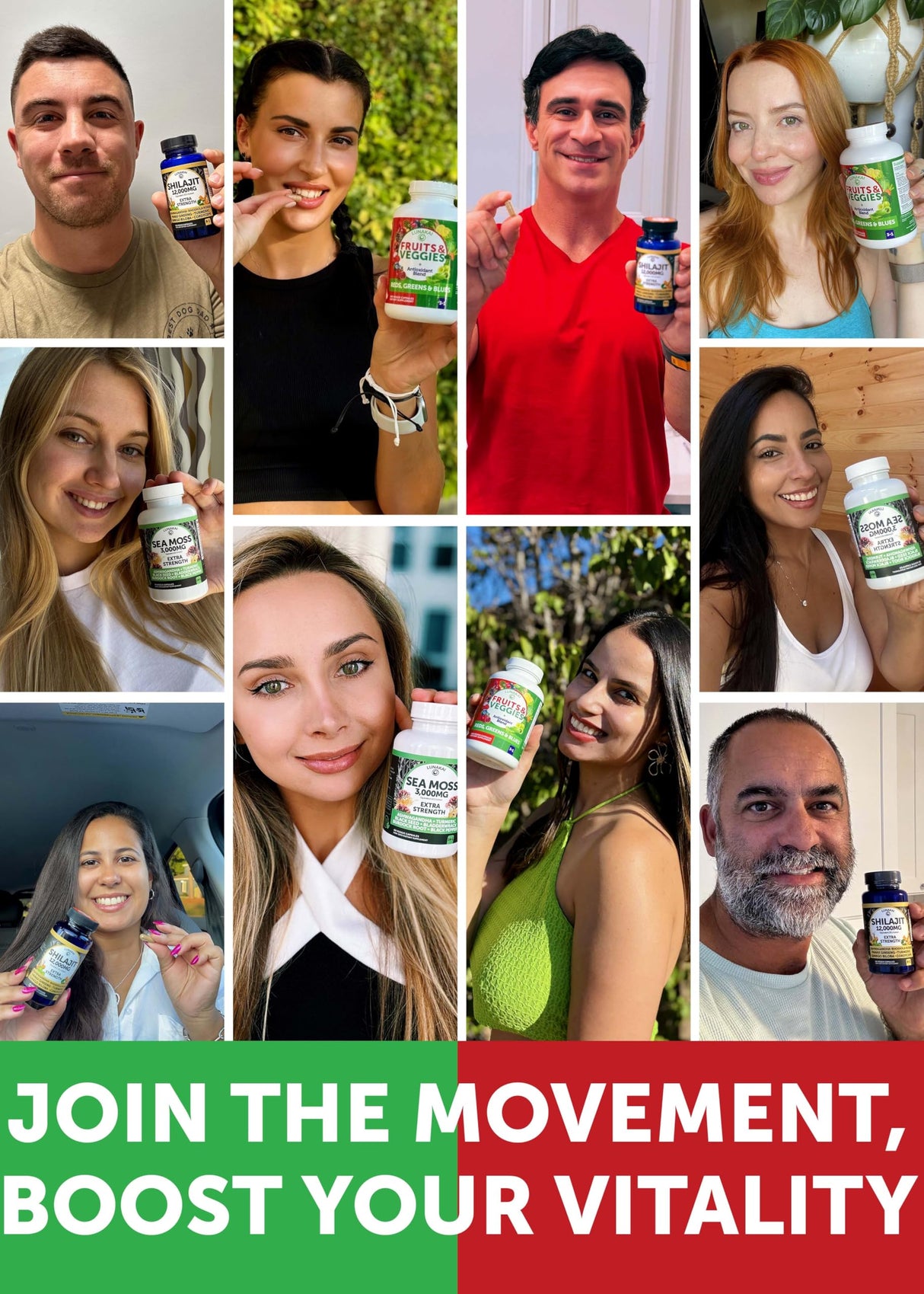 Lunakai USA Made Superfood Fruits & Veggies Supplement - All-in-One with 4 Blends & Scented Capsules, 180ct Super Veggie Capsules for Adults