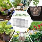 Yaocom 50 Pcs 1 Gallon Gopher and Vole Wire Mesh Basket Bulk Stainless Steel Plant Root Protector Gopher Cages for Garden Planting Underground Plant Protection