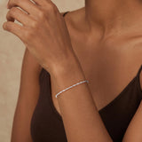 BLThing Silver Bracelets for Women 2.2mm Singapore Twist Bracelet