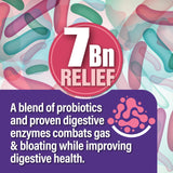 Probiotiv Anti Gas & Bloating Relief for Women and Men 7 Billion CFU – Chewable Probiotics & Lactobacillus Reuteri, Daily Digestive Enzymes Debloating for Women, Aids Digestion & Digestive Health