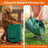 Kendo 72 Gallon Reusable Yard Bags, Heavy Duty 3 PCS Garden Leaf Bags with 4 Reinforced Handles for Fall Leaf Cleanup Grass Clippings Camping Trash