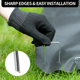 MAT 7-BANQUET Galvanized Landscape Staples 6 Inch 120 Pack Garden Stakes