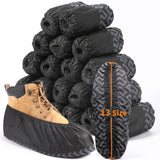 Shoe Covers Disposable, Oversized 200 Pack, Non-Slip for Indoor