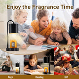 Briever Dimmable Candle Warmer Lamp with Timer, Height Adjustable Electric Candle Wax Warmer, Christmas Birthday Gifts for Women Mom, House Warming Gifts New Home Room Decor, Black Solid Wood Base