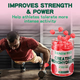 DANEW Pro Creatine Monohydrate Gummies 5000mg for Men & Women, Creatine Monohydrate for Muscle Strength, Muscle Builder, Energy Boost, Pre-Workout Supplement(120 Count)-Cranberry Flavor