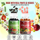 VITINITY Made with Real Fruit-Real Veggie Gummies-Superfood Vegetable Vitamin Supplement for Women,Men,Kids-Blend of Fruit and Greens for Daily Health.Fruits and Vegetables Supplements (30-Day Supply)
