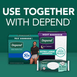 Depend Fresh Protection Adult Diapers, Incontinence Underwear for Men, Disposable, Maximum, Small/Medium, Grey, 19 Count, Packaging May Vary