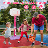 Basketball Hoop Indoor Outdoor Toys for Toddlers 1-3, Kids Basketball Hoop with 3 Balls, Adjustable Mini Basketball Goal, Christmas Birthday Sports Toys Gift for Baby Boys Girls Age 1 and Up
