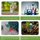 XLUX 2 Pack Soil Moisture Meter, Garden Lawn Indoor Outdoor Use, Battery-Free