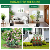 MQFORU 2Pack Raised Garden Bed Planter Boxes with Trellis, 57" Self-Watering Tomato Planter Boxes with Trellis for Climbing Vegetable and Plants, Tomato Cage for Indoor Outdoor Use