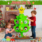 My First Christmas Tree for Toddlers: Kids Christmas Tree Toy Set with DIY Train Set&Tracks,18 Colorful Decorations Sensory Developmental for Little One Xmas Birthday Gifts for Boys & Girls