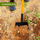 ZOYACREATE Cleaning Shovel, 51 Inch Heavy Duty Flat Snow Weeding Tool