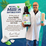 GuruNanda CocoMint Oil Pulling Mouthwash for Complete Oral Hygiene, 7 Essential Oils & Vitamins for Happy Teeth & Gums & Fresh Breath, Alcohol-Free, 32 oz