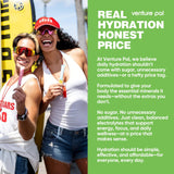 Venture Pal Sugar Free Electrolyte Powder Packets - Liquid Daily IV Drink Mix for Rapid Hydration & Party Recovery | 5 Vitamins & 7 Electrolytes| Keto Friendly | Non-GMO | Certified Vegan | 16 Sticks