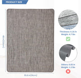 RccugmatS Chair Mat for Hardwood & Tile Floor, 36" x 48" Heavy Duty Office Chair Mat for Rolling Chairs, Anti Slip, Non-Curve, Floor Protector for Home Office, Gray Brown