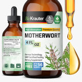 BIO KRAUTER Motherwort Tincture - Motherwort Herbal Extract - Liquid Supplement for Women’s Health - Promote Calm - Alcohol & Sugar Free - Vegan Drops 4 Fl.Oz.