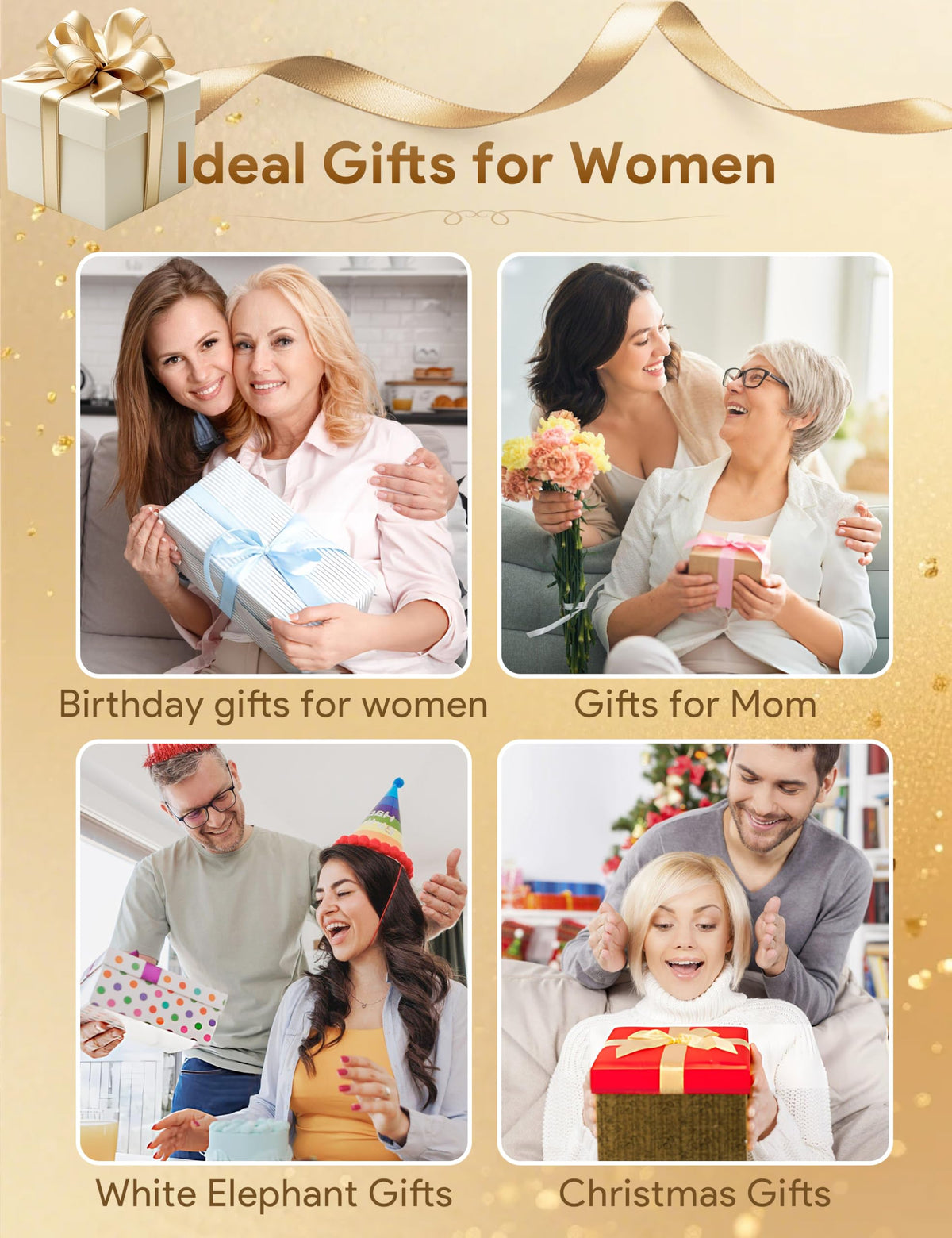 Allanmen Candle Warmer Lamp Gold, Home Decor, Brithday Gifts for Women Mom