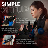 Hip Thrust Belt For Dumbbells Heavy, Kettlebells, Plates - Ultra-Durable Booty Belt for Hip Thrust - Hip Thrust Pad With Weight Support Pouches for Ultimate Stability and Comfort - Weight Lifting Belt