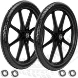 Upgraded 20" Flat Free Wheels for rubbermaid Wheelbarrow Tires