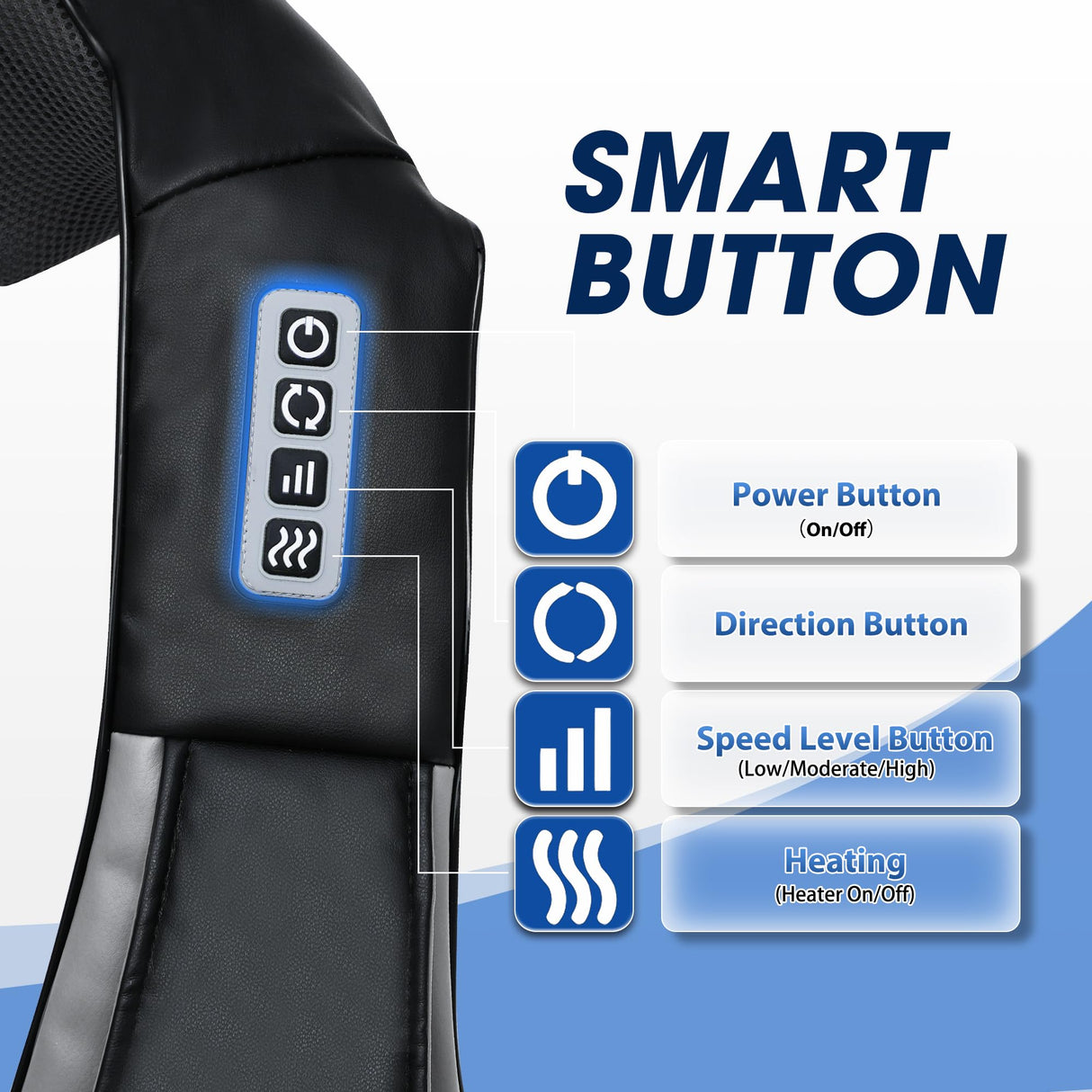 UFFAE Shiatsu Neck and Back Massager with Heat,Electric Deep Tissue Kneading Neck and Shoulder Massage,Best Gifts for Women Men Mom Dad Mothers Fathers Day Birthday Gift(NOT Cordless)