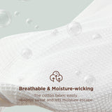 Bedsure Gentlesoft 100% Cotton Blanket Queen Size for Bed - Breathable and Soft, Thick Cozy Waffle Weave Christmas Blanket Gift for Women, White, 90x90 Inches