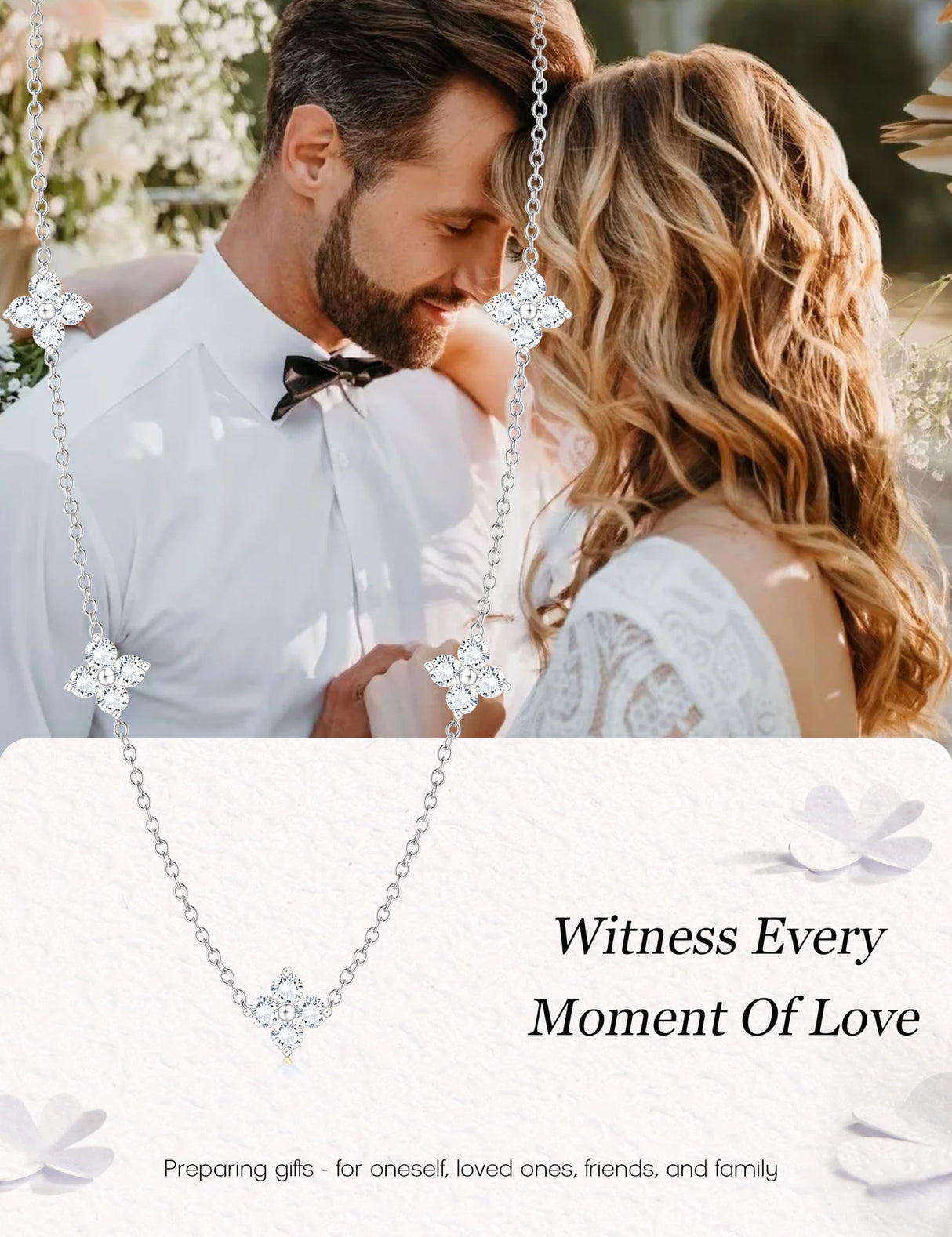 ORAZIO Dainty Silver Plated Jewelry Set for Women Gift Wedding Bride Prom