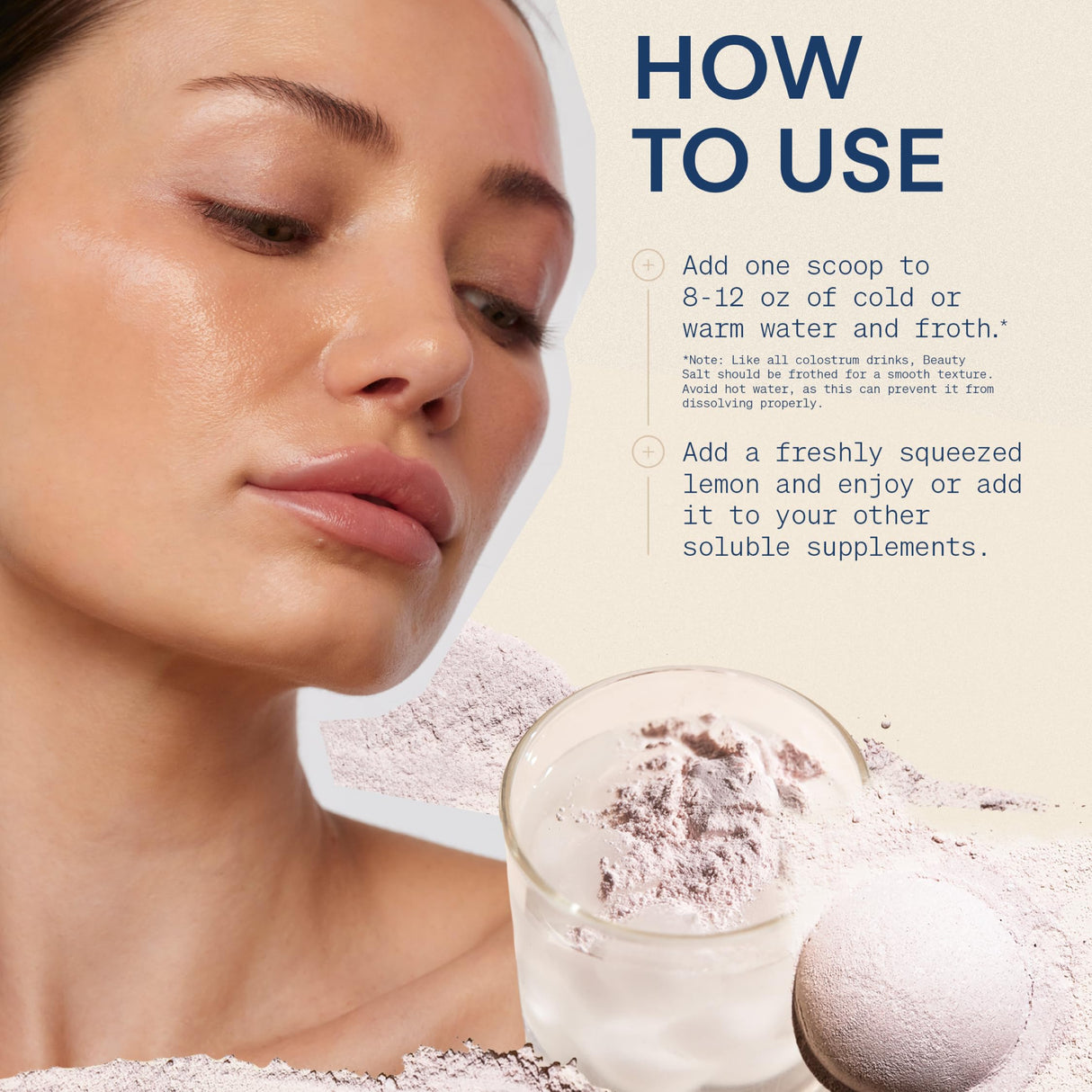 The Skinny Confidential Beauty Salt- Hydration Powder Contain Grass-Fed Colostrum, Electrolytes & Pearl Powder - Supports Immunity & Digestive Health, Glowing Skin & Radiant Hair - Gluten Free