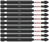Bosch Impact Tough Phillips #2 Screwdriving Power Bits, 3-1/2 Inch, 10-Pack